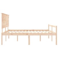 Seniorenbed met hoofdbord massief hout 7