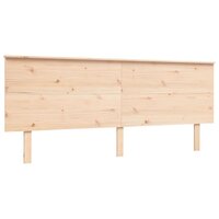 Seniorenbed met hoofdbord massief hout 200x200 cm 8