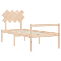Seniorenbed met hoofdbord massief hout 5