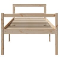 Seniorenbed met hoofdbord massief grenenhout 75x190 cm 4