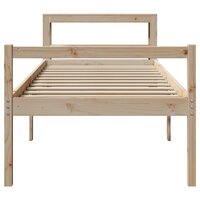Seniorenbed met hoofdbord massief grenenhout 90x190 cm 4