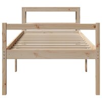 Seniorenbed met hoofdbord massief grenenhout 90x200 cm 4