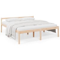 Seniorenbed massief grenenhout 200x200 cm 2