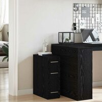 Apothekerskast Zwart eiken 20 x 45.5 x 60 cm Bewerkt hout 4