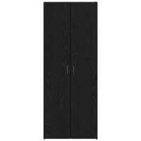 Kantoorkast Zwart Eiken 70 x 32 x 77.5 cm Bewerkt hout 6