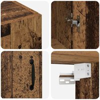 Opbergkast Wandgemonteerd Oud hout 69,5 x 34 x 90 cm 9