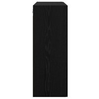 Opbergkast Wandgemonteerd Zwart Eiken 69,5 x 34 x 90 cm 7