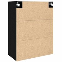 Opbergkast Wandgemonteerd Zwart Eiken 69,5 x 34 x 90 cm 8