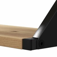 Wandplank Wandgemonteerd met opslag 3 pcs Rook Eik 8
