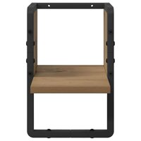 Wandplank Ambachtelijk eiken 20 x 25 x 30 cm Bewerkt hout 4