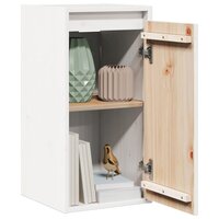 Wandkast 30x30x60 cm massief grenenhout wit 3