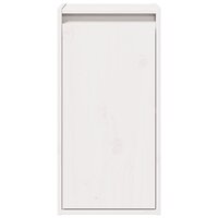 Wandkast 30x30x60 cm massief grenenhout wit 4