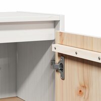 Wandkast 30x30x60 cm massief grenenhout wit 9