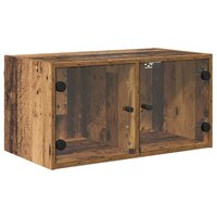Wandkast Wandgemonteerd Oud Hout 68 x 37 x 35 cm Bewerkt hout 2