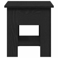 Salontafel Zwart Eiken 40 x 40 x 42 cm Bewerkt hout 7