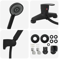 Doucheset Zwart G 1 / 2 inch 6
