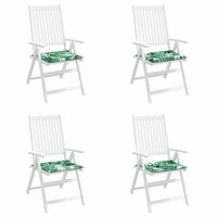 Stoelkussens 4 pcs Bladpatroon 50 x 50 x 4 cm Oxford Stof 2