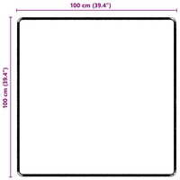Tapijt Loper Zwart 100 x 100 cm 100% Polypropylene Tuft 8