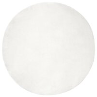 Nep Konijnenbont Tapijt Olite Wit &Oslash; 80 cm Polyester 2