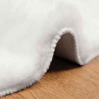 Nep Konijnenbont Tapijt Olite Wit &Oslash; 80 cm Polyester 5
