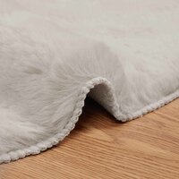 Nep Konijnenbont Tapijt Olite Beige &Oslash; 100 cm Polyester 6