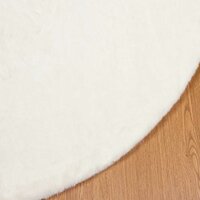 Nep Konijnenbont Tapijt Olite Cr&egrave;me &Oslash; 80 cm Polyester 7