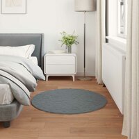 Nep Konijnenbont Tapijt Olite Antraciet &Oslash; 80 cm Polyester 4