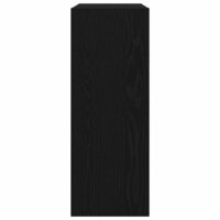 Wandtafel Zwart Eiken 78 x 30 x 80 cm Bewerkt hout 7