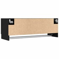 Kledingkast Zwart Eiken 100 x 32,5 x 35 cm Bewerkt hout 7