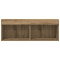 Tv-meubelset artisanaal eikenkleurig 80 x 30 x 30 cm 8