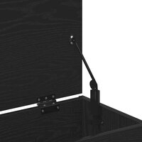 Schoenenbank met plank Zwart Eiken 60 x 30 x 45 cm Bewerkt hout 9