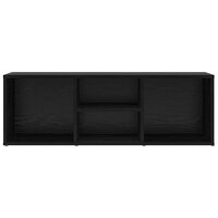 Schoenenbank Zwart Eiken 102 x 35 x 35 cm Bewerkt hout 5