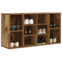 Schoenenbank met plank Oudhout 103 x 30 x 54,5 cm Bewerkt hout 3