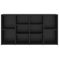 Schoenenbank Zwart Eiken 103 x 30 x 54,5 cm Bewerkt hout 5