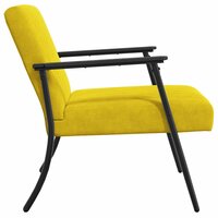 Fauteuil Geel 59 x 75 x 78 cm Fluweel 5