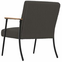 Fauteuil Donkergrijs 59 x 75 x 78 cm Krullend Wol-achtig Stof 6