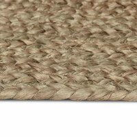 Vloerkleed Grijs 80 x 200 cm Jute 5