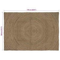 Vloerkleed Grijs 120 x 170 cm Jute 7