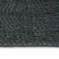Vloerkleed Donkergrijs 60 x 200 cm Jute 4