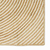 Vloerkleed Natuurlijk en Wit 80 x 200 cm Jute 6