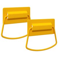 Kast Handvatten 2 pcs Mosterdgeel 85 x 45 mm Metaal 2