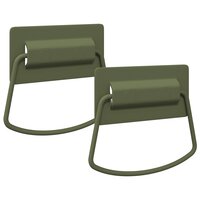 Kast Handvatten 2 pcs Olijf Groen 85 x 45 mm Metaal 2