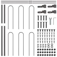 Tuinhek Grijs 1,7 x 1,2 m Poedercoating staal 5
