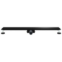 2 in 1 Doucheafvoer Zwart 100 cm Roestvrij staal 304 4