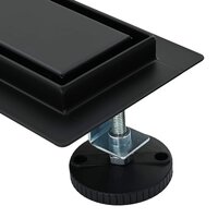 Doucheafvoer 2-in-1 met 360&deg; Sifon Zwart 70 cm 8