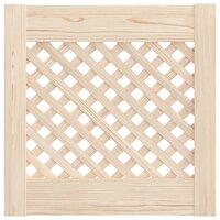 Kastdeuren met latwerk 2 st 39,5x39,5 cm massief grenenhout 3