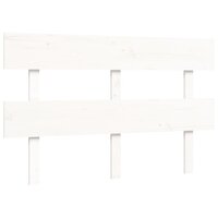 Seniorenbed met hoofdbord massief hout wit 8