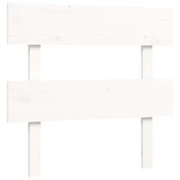 Seniorenbed met hoofdbord massief hout wit 90x200 cm 8