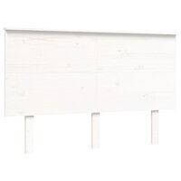 Seniorenbed met hoofdbord massief hout wit 140x190 cm 8