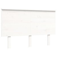 Seniorenbed met hoofdbord massief hout wit 140x200 cm 8